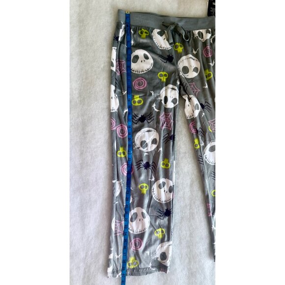 Disney Tim Burtons The Nightmare Before Christmas Gray Lounge Pants M Halloween - Picture 7 of 8